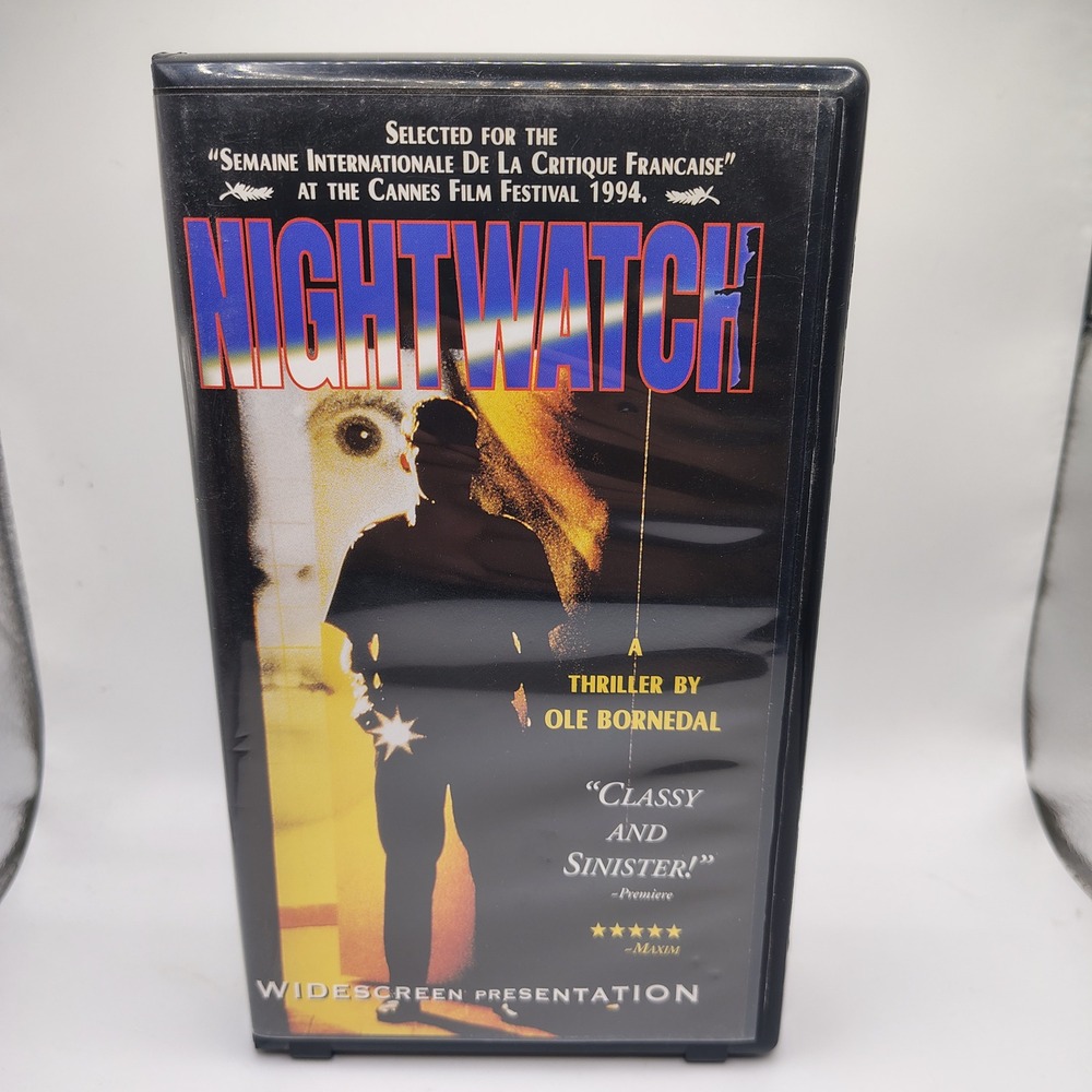Nightwatch VHS Widescreen Ole Bornedal Danish Horror Thriller Anchor Bay 2001